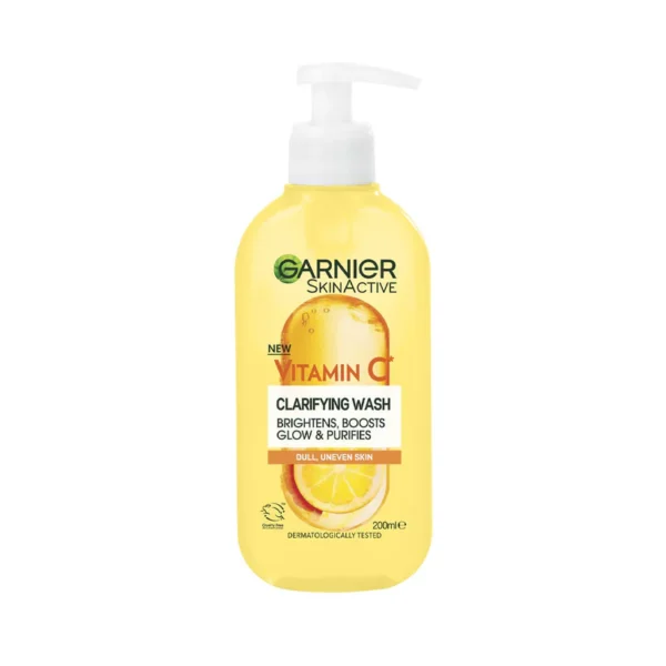 GARNIER VITAMIN C CLARIFYING FACE WASH 200ML