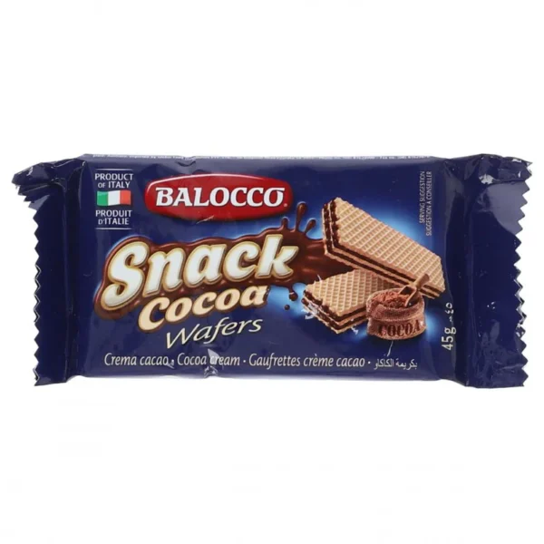 BALOCCO SNACK WAFER CACAO 45 GM