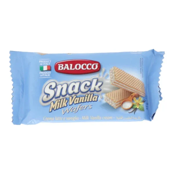 BALOCCO SNACK WAFERS MILK VANILLA 45 GM
