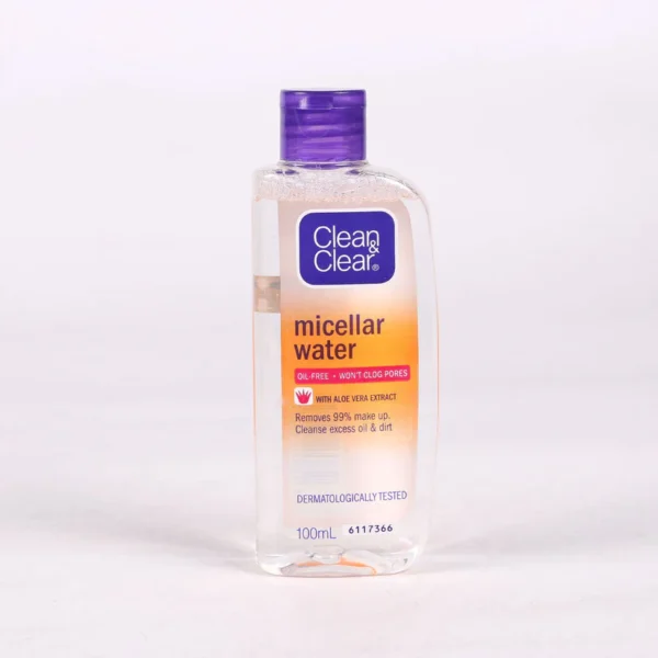 CLEAN & CLEAR MICELLAR WATER WITH ALOE VERA 100 ML