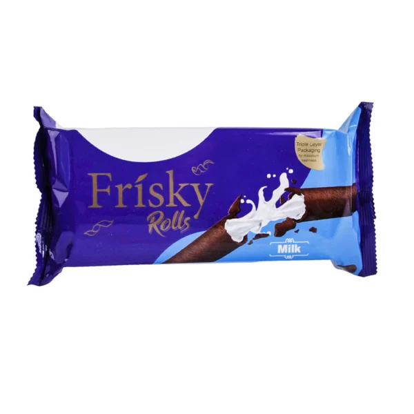 INOVATIVE FRISKY MILK CREAM ROLLS BISCUIT 86.4GM