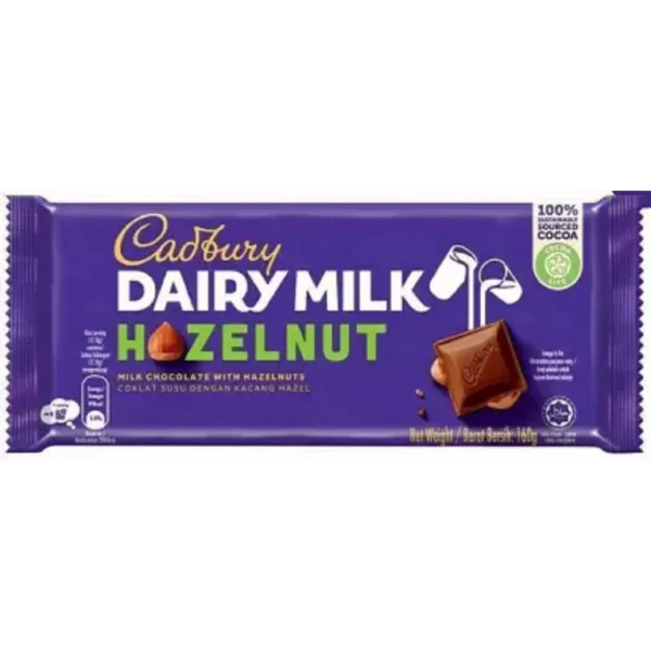 CADBURY DAIRY MILK CHOCOLATE HAZELNUT 160 GM BASIC
