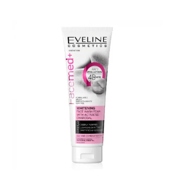 EVELINE FACEMED WITHENING FACE WASH FOAM CHARCOAL 100 ML