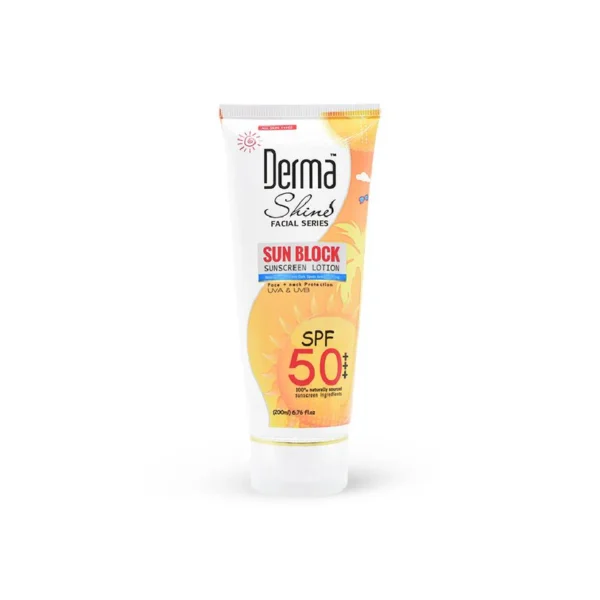 DERMA SHINE SUNBLOCK SPF 45/50 TUBE 200 GM