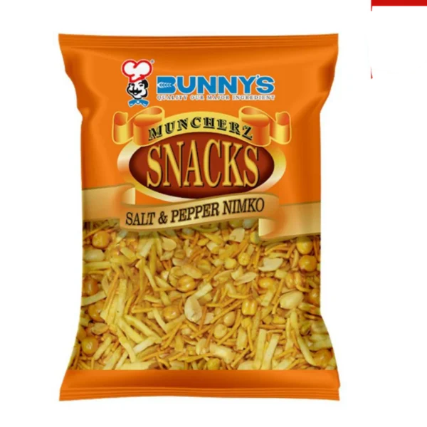 BUNNYS MUN CHERZ SNACKS SALT AND PEPPER NIMKO 200GM