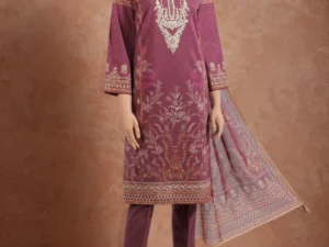 Unstitched Embroidered Lawn 3 Piece
