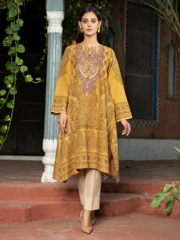 Jacquard Shirt-Embroidered (Unstitched) - Image 2
