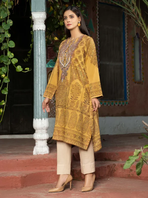 Jacquard Shirt-Embroidered (Unstitched) - Image 3