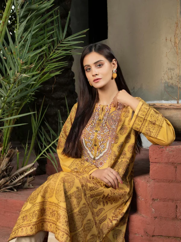 Jacquard Shirt-Embroidered (Unstitched) - Image 5