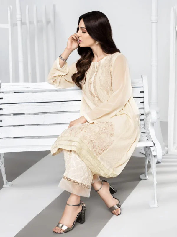 Chiffon Shirt-Embroidered (Unstitched)