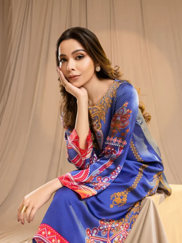 Silk Shirt-Printed (Unstitched) - Image 5