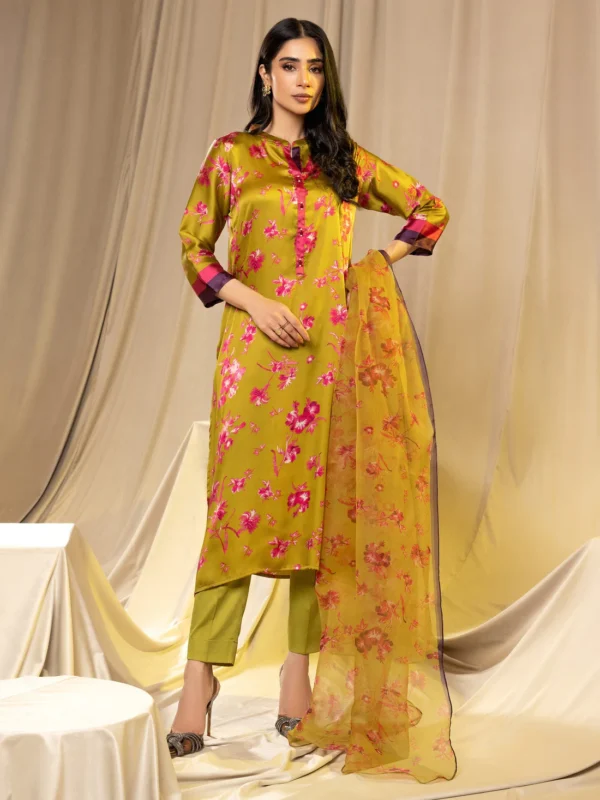 2 Piece Silk Suit-Printed (Unstitched)