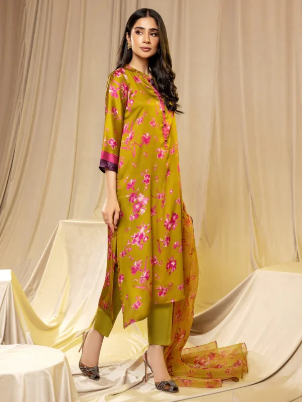 2 Piece Silk Suit-Printed (Unstitched) - Image 2