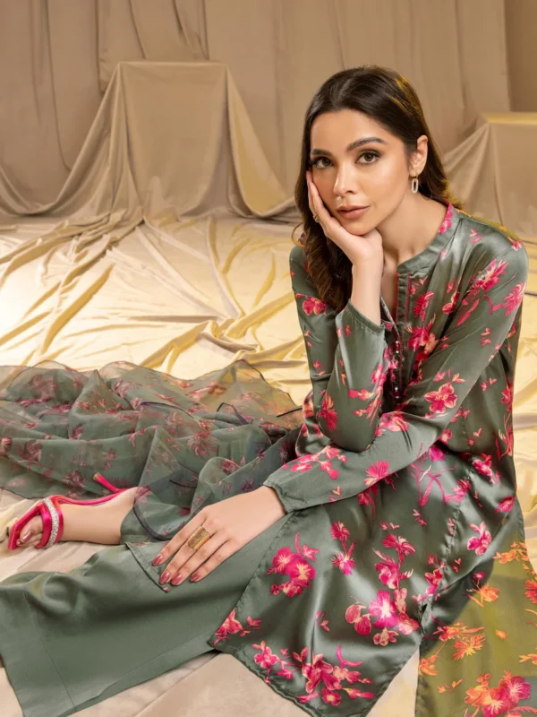 2 Piece Silk Suit-Printed (Unstitched) - Image 4