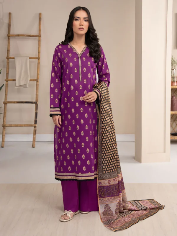2 Piece Lawn Suit-Paste Print (Unstitched) - Image 2
