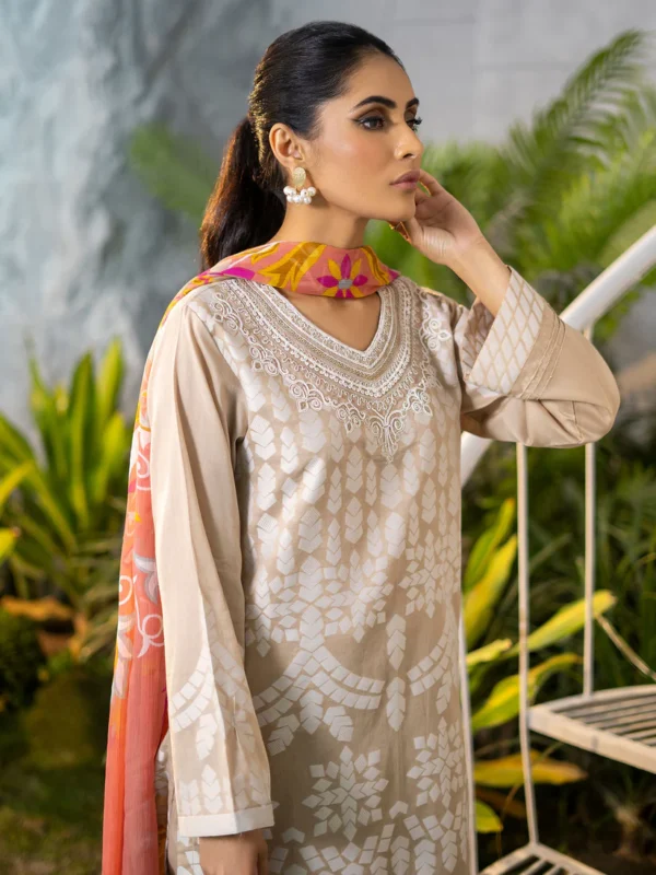 2 Piece Jacquard Suit-Embroidered (Unstitched)