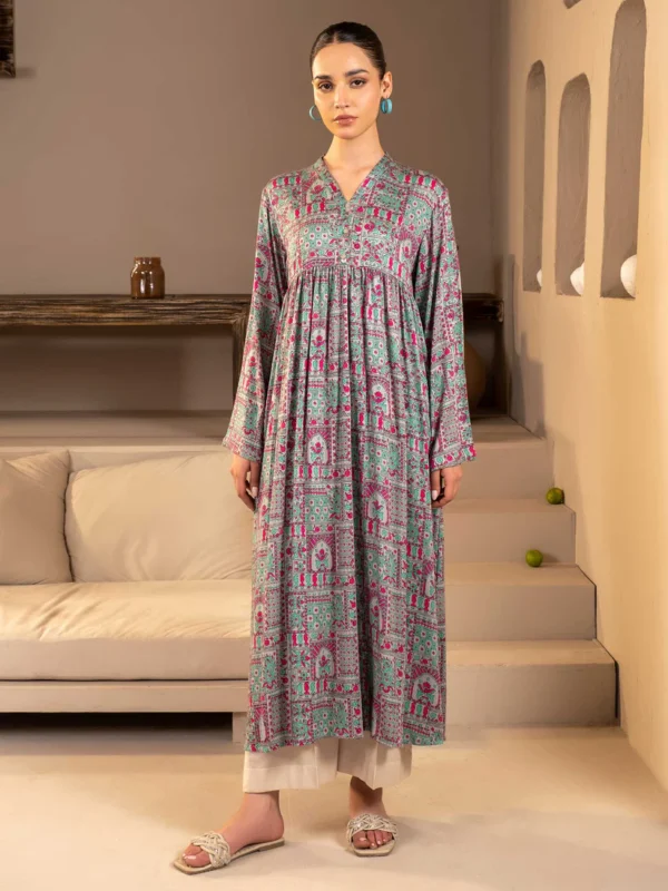Linen Shirt-Printed (Unstitched) - Image 2