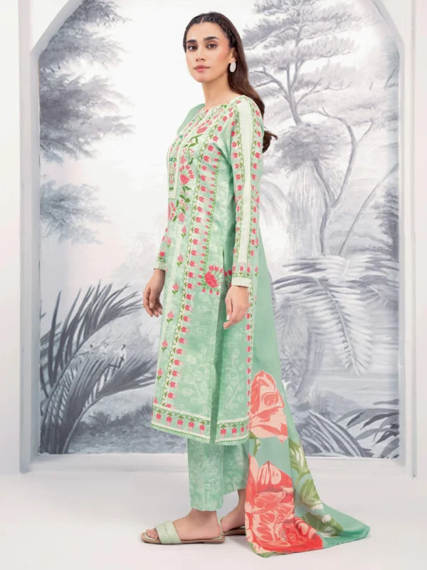 3 Piece Khaddar Suit-Printed (Unstitched) - Image 2