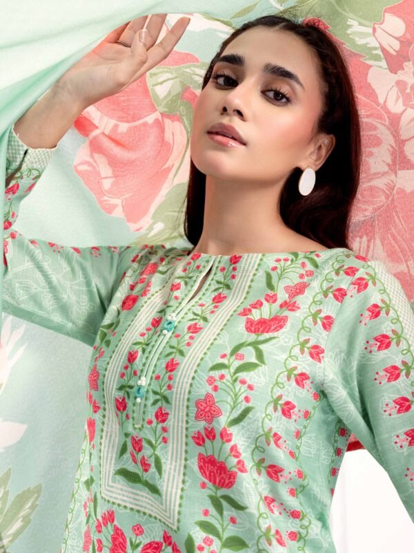 3 Piece Khaddar Suit-Printed (Unstitched) - Image 4