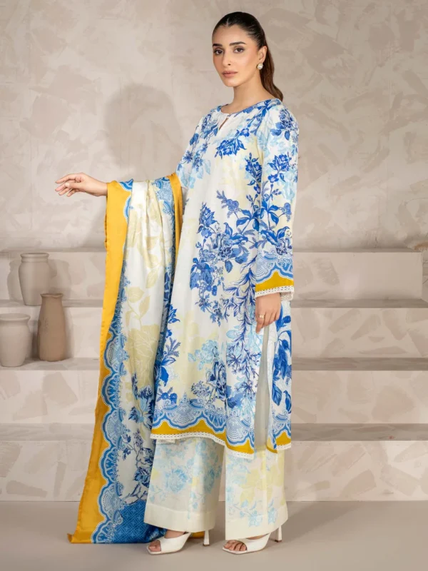 3 Piece Khaddar Suit-Printed (Unstitched) - Image 3